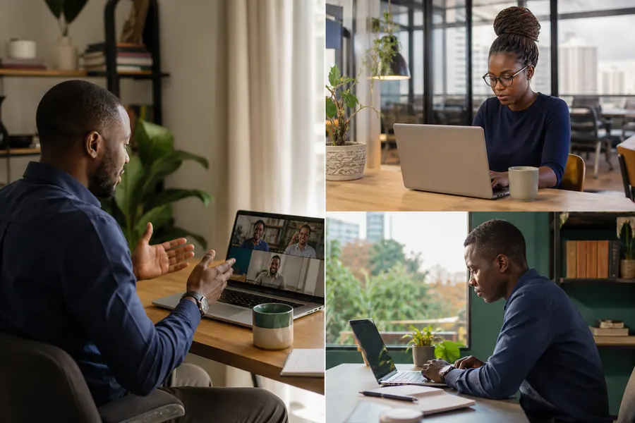 Remote application development team